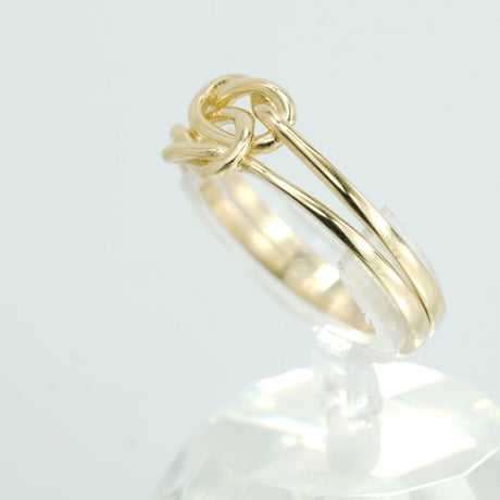 14K Gold Love Knot Ring, Gold Stackable Ring  Elegant and fashionable stackable gold ring, trendy small gold ring for all occasions gift,  The photos are of real existing products without retouching.  Gold from Diamond Origin,Dive into the realm of symbolic elegance with our Double Love Knot 14K Gold Stackable Ring. Artfully crafted from premium 14K gold, this ring is an embodiment of style and sentiment, sure to elevate your jewelry collection