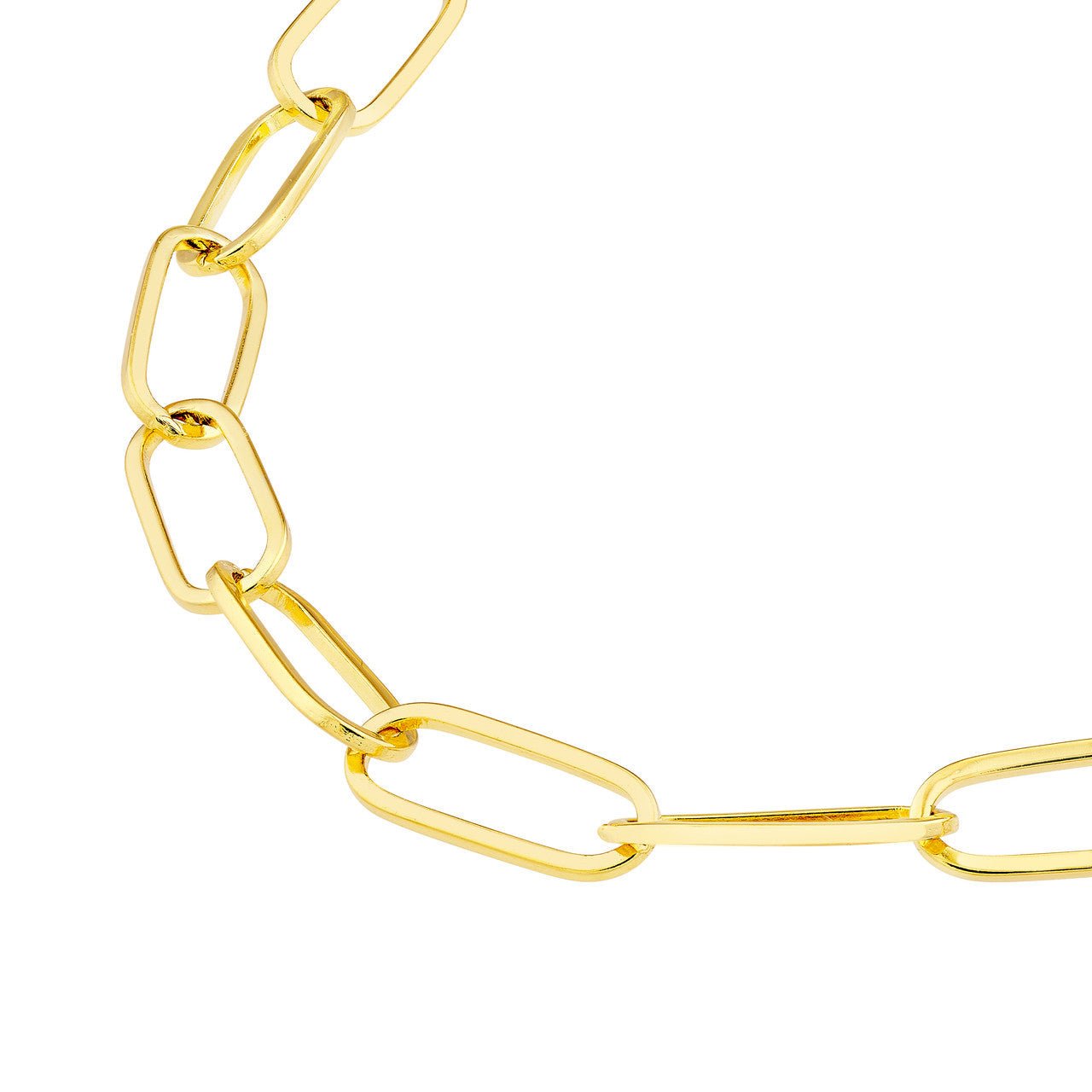 14K Grand Paper Clip Chain – Baby Gold
