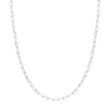 This versatile chain can be layered with other necklaces or worn alone to make a statement. Its lightweight design makes it comfortable to wear all day, while the secure clasp ensures it stays in place. Perfect for any occasion, from a casual brunch to a fancy night out, the Paper Clip Gold Chain is a timeless piece that will never go out of style.