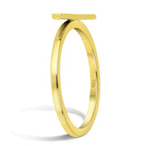 High quality gold 2mm ring featuring a sleek horizontal bar, epitomizing minimalistic charm and modern aesthetic, diamond origin, gold rings, gold ring, gold stackable ring, gold stackable rings, 14K gold ring, 