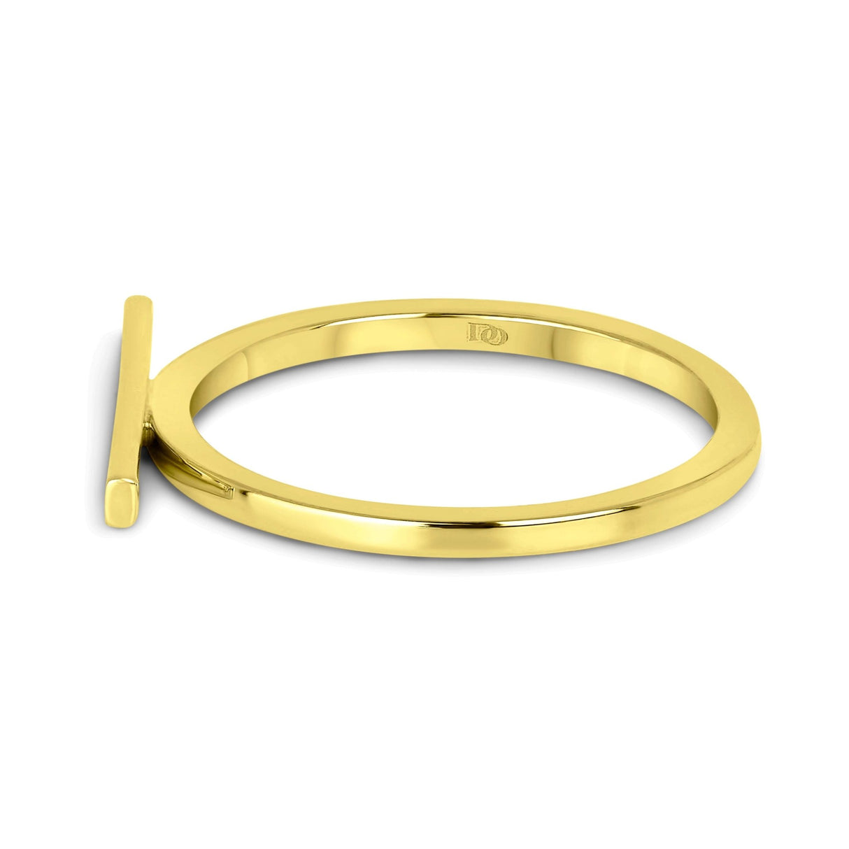 The 2mm golden horizontal bar ring, expertly crafted, mirrors a refined sense of style with its slim band and minimalist design, gold ring, gold rings, gold stackable ring, gold stackable rings, 14K gold rings, 14K gold ring, diamond origin,
