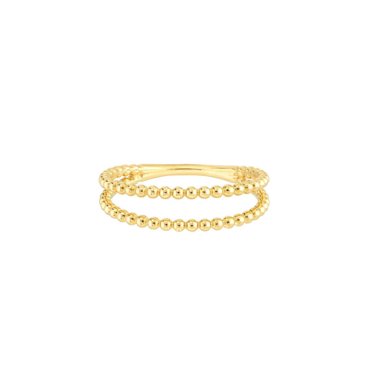 14k gold ring double beaded wire ring gold stackable ring 2023 aesthetic ring 14k gold 234261