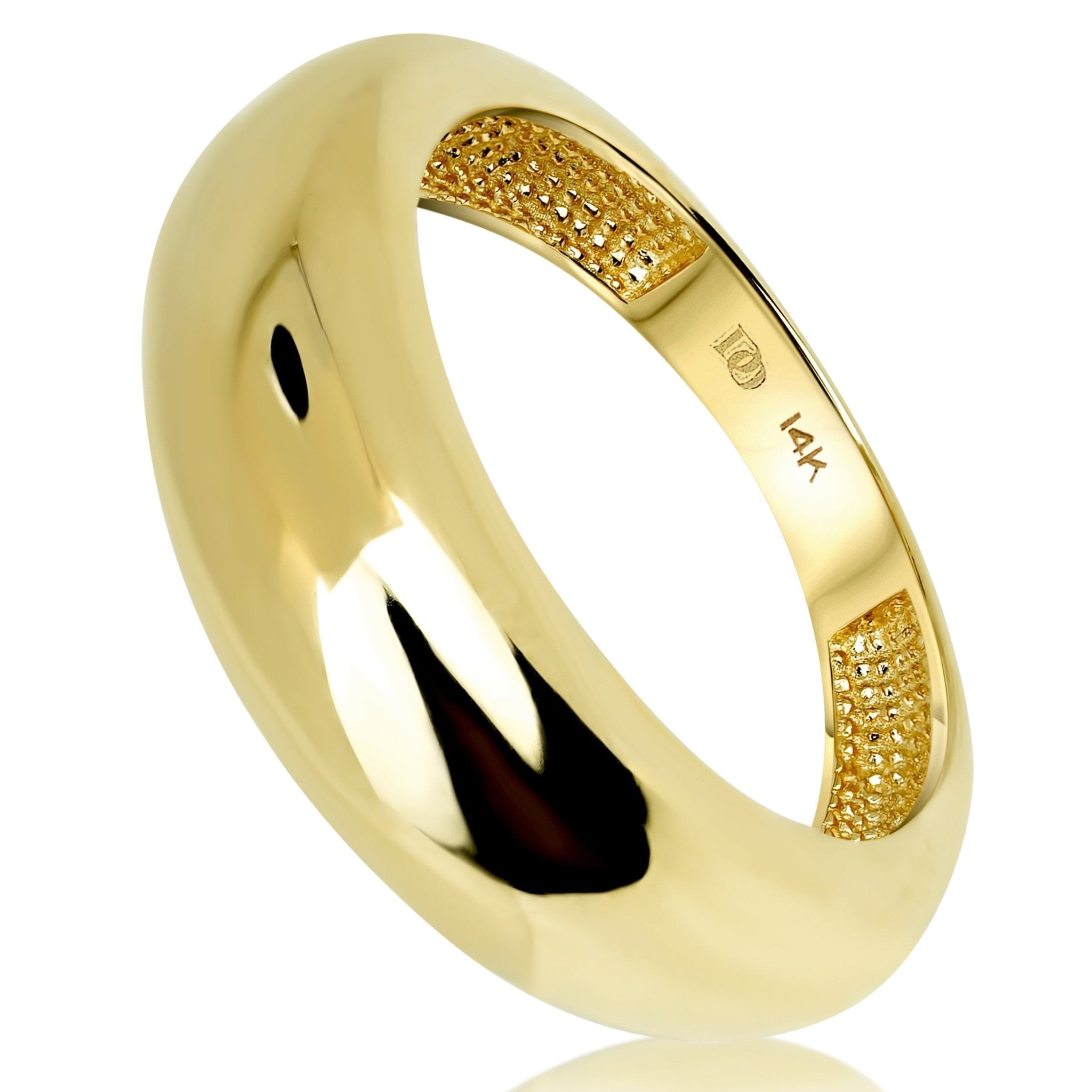 New Design Men Wedding Band Solid 14K Rose Gold Ring Plain Band Wedding Ring  Stackable