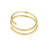 Ribbed Texture Wrap Ring,  The Diamond Origin Ribbed Texture Wrap Ring is crafted from 14k gold, making it a luxurious, modern accessory. With its elegant, fashionable design, this piece is sure to make a statement. The unique ribbed texture will add a touch of texture and style to any of your look.  Elegant, fashionable, and trendy gold ring,  Gold ring from Diamond Origin,