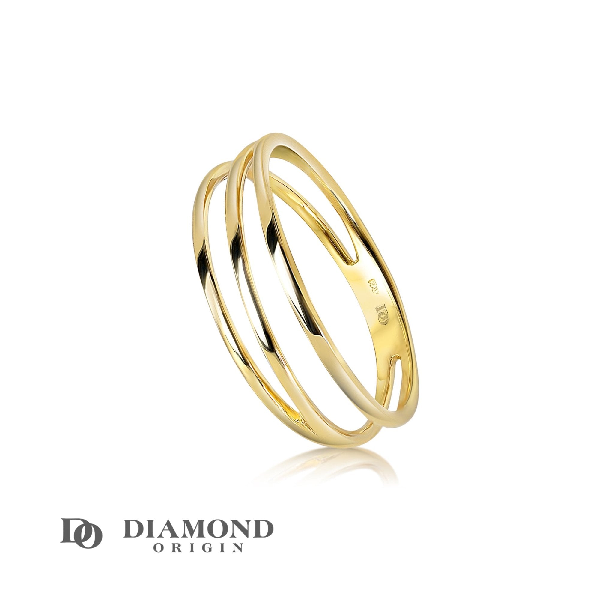 Contemporary Satin Finish 22k Gold Ring – Andaaz Jewelers