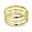 A sophisticated 14K Gold Triple Band Stackable Ring, featuring a modern twist on the traditional band ring. The slim design and visual depth make this piece an embodiment of timeless elegance and modern versatility, gold rings, gold ring, gold stackable ring, gold stackable rings, diamond origin,  14K gold ring, 14k gold rings,