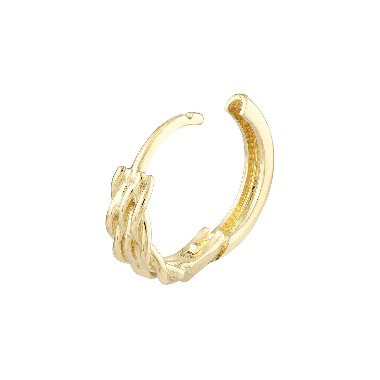 14K Solid Gold 3mm 1/2 Basket Weave Hoop Earrings, Gold Hoop Earrings, - Diamond Origin