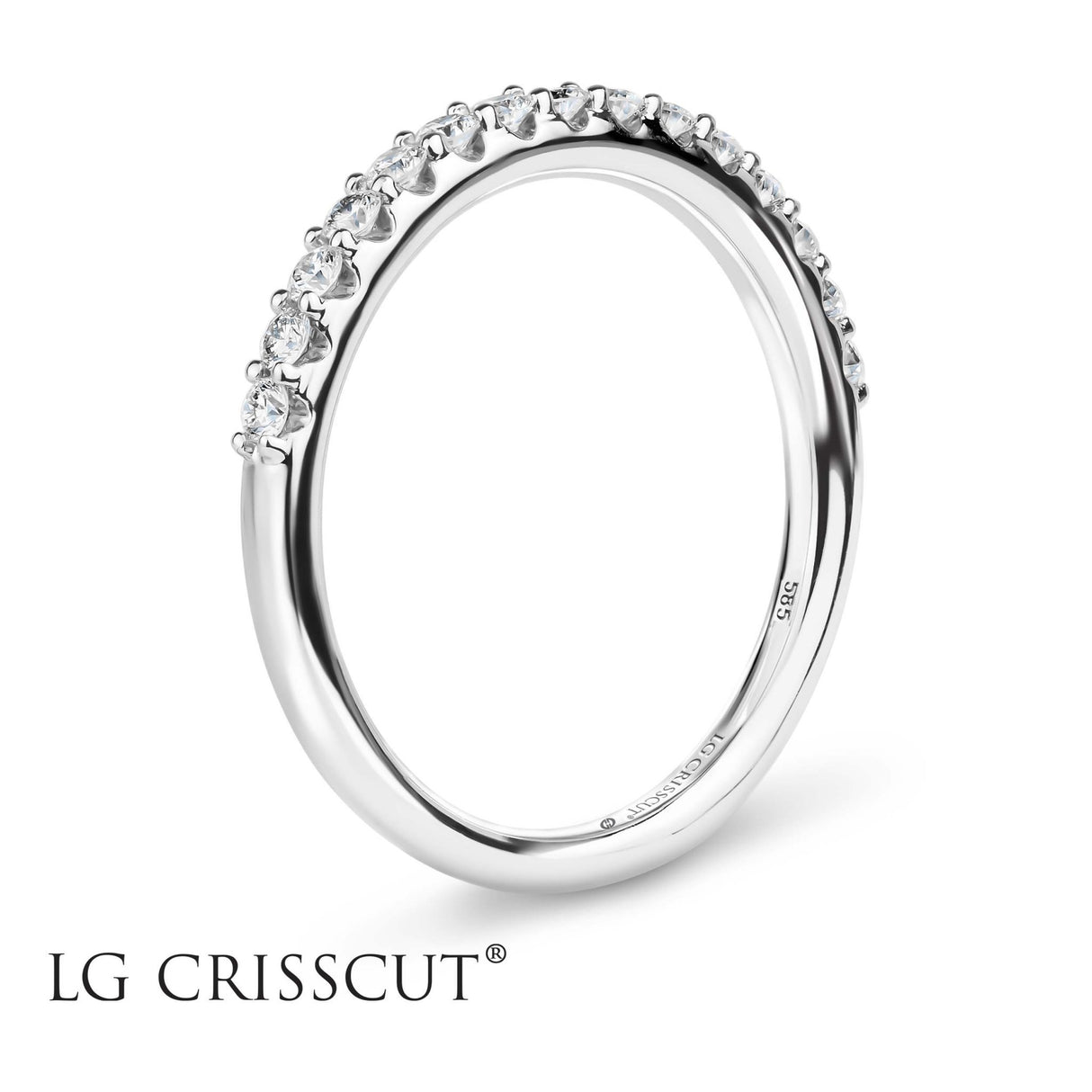 Crisscut Diamond Ring, 0.3 cttw Lab Grown Crisscut Diamond Band, Christopher Designs Wedding Band, - Diamond Origin