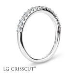 Crisscut Diamond Ring, 0.3 cttw Lab Grown Crisscut Diamond Band, Christopher Designs Wedding Band, - Diamond Origin
