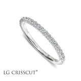 Crisscut Diamond Ring, 0.30 cttw Lab Grown Crisscut Diamond Band, Round Shape Diamonds Wedding Band, - Diamond Origin