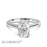 Crisscut L'Amour Diamond Ring, 1.5 ct Lab-Grown L'Amour Crisscut Hidden Hallo Ring, Engagement Christopher Designs Ring, - Diamond Origin
