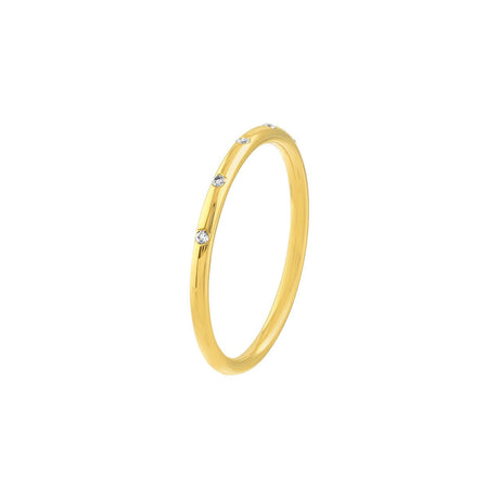 Diamond Ring, Diamond Stations Thin Band Ring, Gold Diamond Fashion Ring, Gold Ring, - Diamond Origin