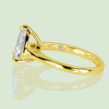 Diamond Solitaire Engagement Ring 2Ct, Pear Shape Lab-Grown Diamond , 2 Ct Weight Pear Shape Diamond, - Diamond Origin
