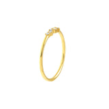 Diamond Stackable Gold Ring, Fancy Diamond Cluster Ring, Aesthetic Ring, 2023, Gold Ring, - Diamond Origin
